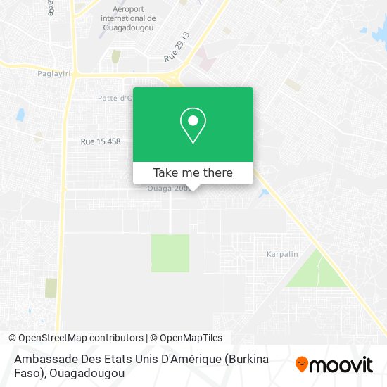 Ambassade Des Etats Unis D'Amérique (Burkina Faso) plan