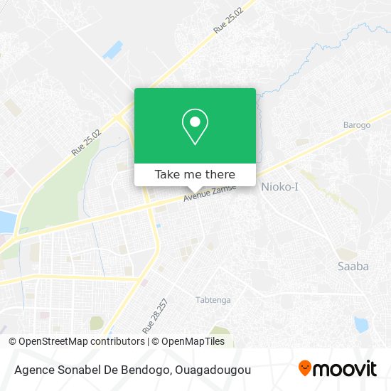 Agence Sonabel De Bendogo map