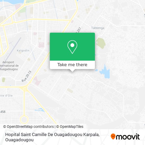 Hopital Saint Camille De Ouagadougou Karpala plan