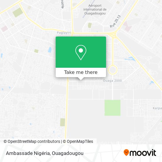 Ambassade Nigéria map