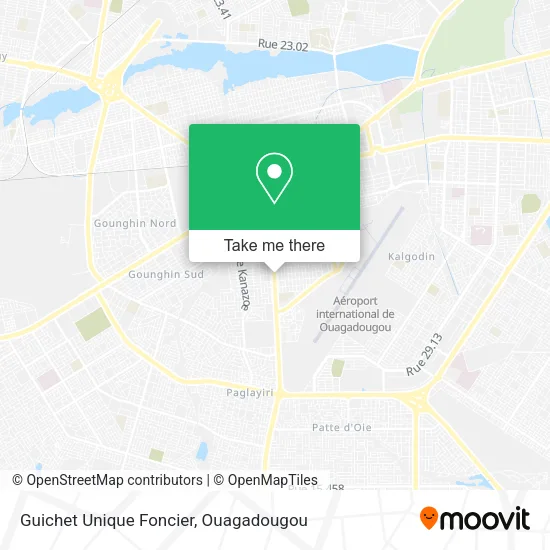 Guichet Unique Foncier map