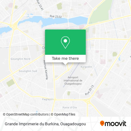 Grande Imprimerie du Burkina map