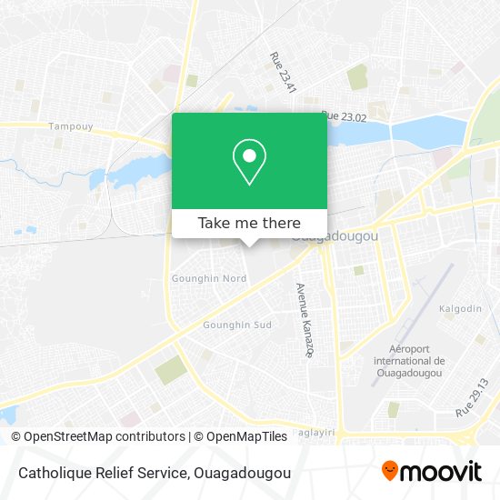 Catholique Relief Service map