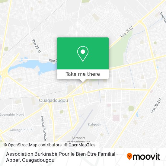 Association Burkinabè Pour le Bien-Être Familial - Abbef map