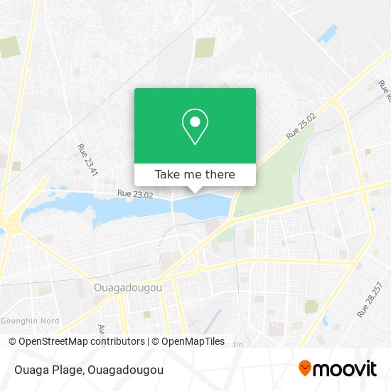 Ouaga Plage map