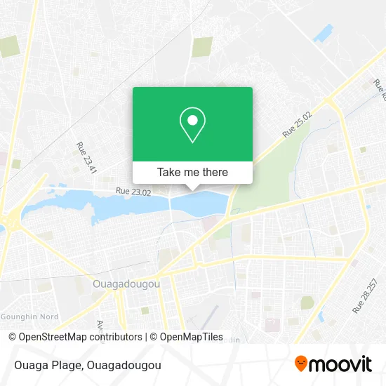 Ouaga Plage map