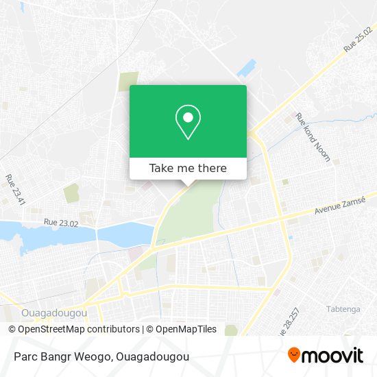Parc Bangr Weogo map
