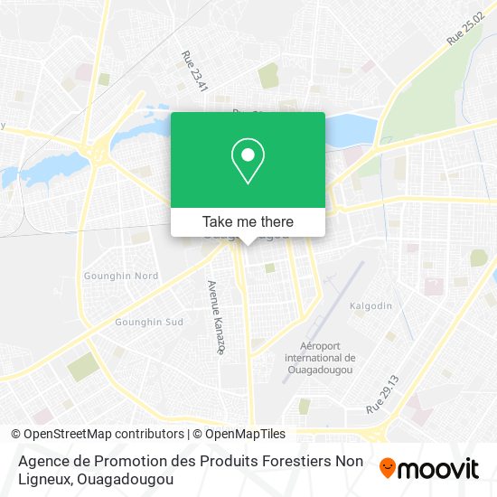 Agence de Promotion des Produits Forestiers Non Ligneux map
