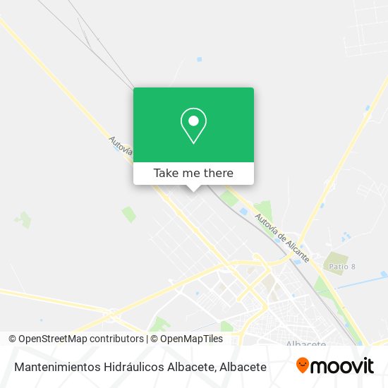 mapa Mantenimientos Hidráulicos Albacete