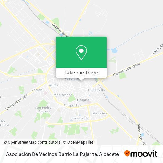 mapa Asociación De Vecinos Barrio La Pajarita