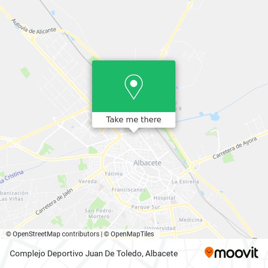 mapa Complejo Deportivo Juan De Toledo