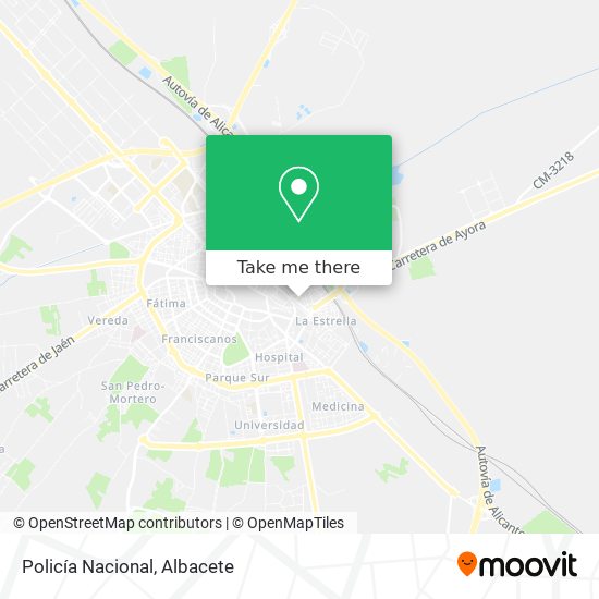 Policía Nacional map