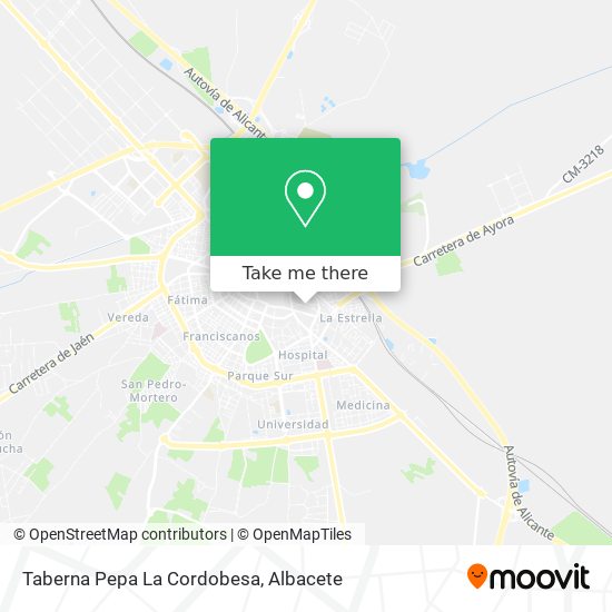 mapa Taberna Pepa La Cordobesa