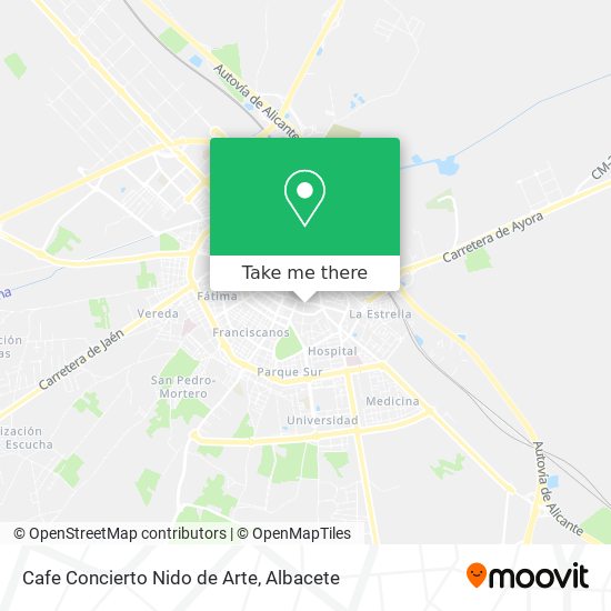 Cafe Concierto Nido de Arte map
