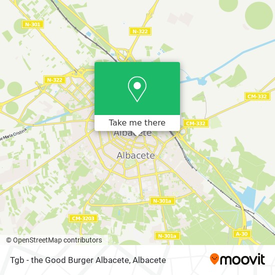 mapa Tgb - the Good Burger Albacete
