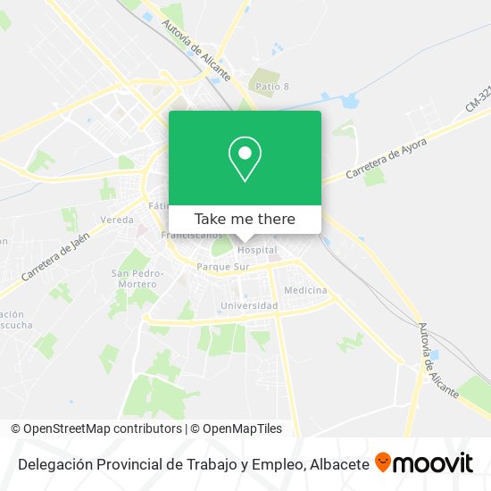 Delegación Provincial de Trabajo y Empleo map