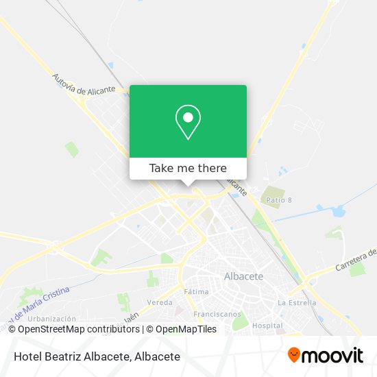 Hotel Beatriz Albacete map