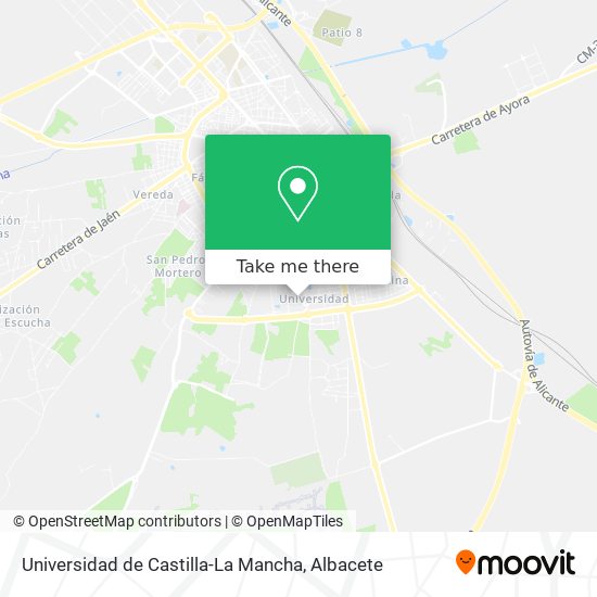 Universidad de Castilla-La Mancha map