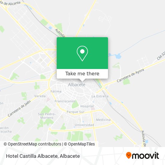 Hotel Castilla Albacete map