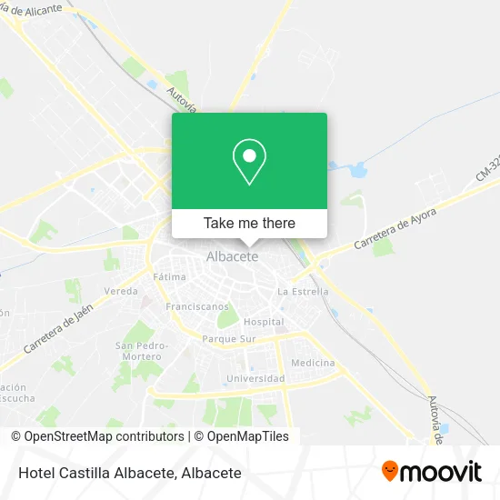 Hotel Castilla Albacete map