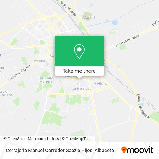 Cerrajeria Manuel Corredor Saez e Hijos map