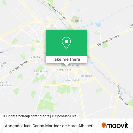 Abogado Juan Carlos Martínez de Haro map