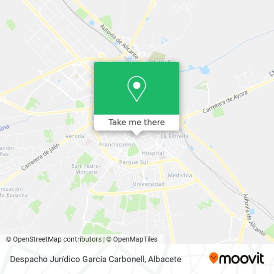 mapa Despacho Jurídico García Carbonell