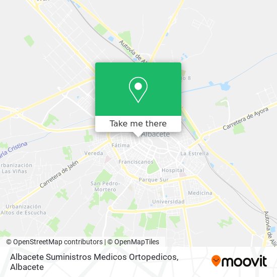 Albacete Suministros Medicos Ortopedicos map