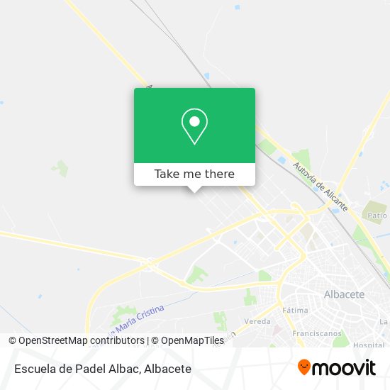 Escuela de Padel Albac map