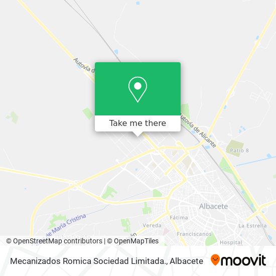 Mecanizados Romica Sociedad Limitada. map