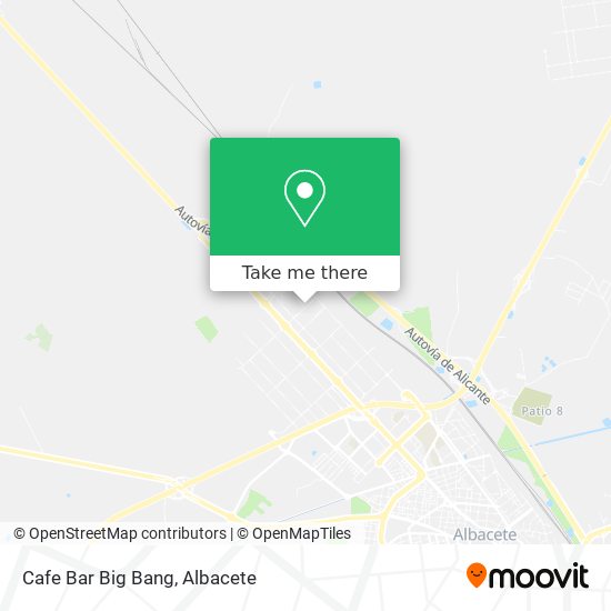 mapa Cafe Bar Big Bang