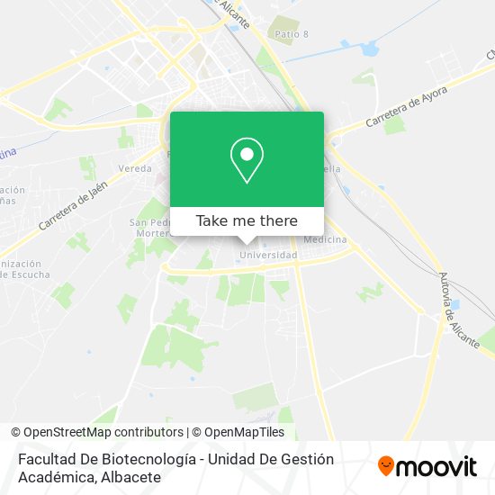 Facultad De Biotecnología - Unidad De Gestión Académica map