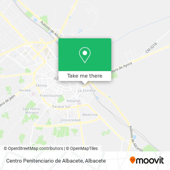 Centro Penitenciario de Albacete map