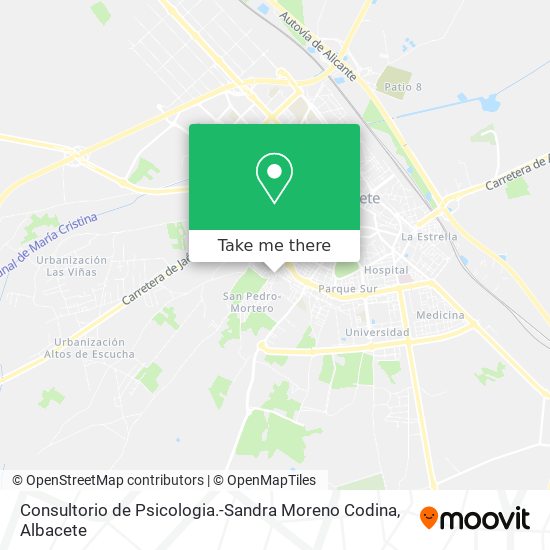 Consultorio de Psicologia.-Sandra Moreno Codina map