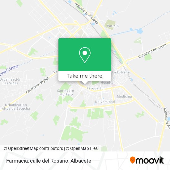 Farmacia, calle del Rosario map