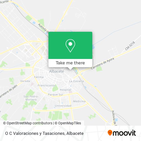 O C Valoraciones y Tasaciones map