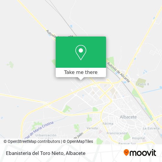 Ebanisteria del Toro Nieto map