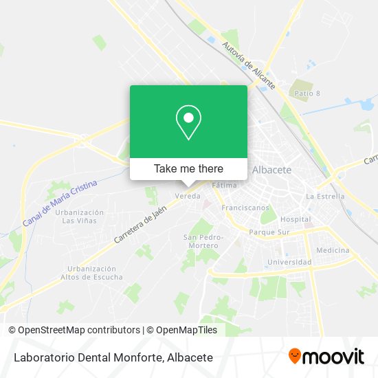 mapa Laboratorio Dental Monforte