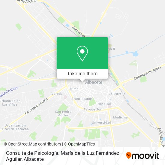 Consulta de Psicología. María de la Luz Fernández Aguilar map