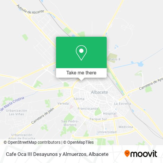 Cafe Oca III Desayunos y Almuerzos map