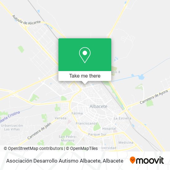 mapa Asociación Desarrollo Autismo Albacete