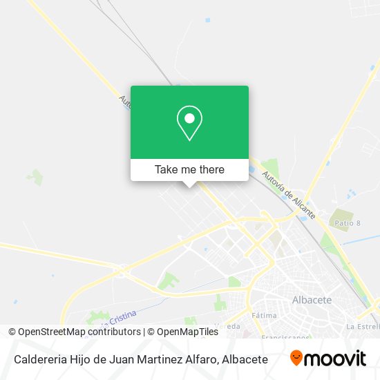 mapa Caldereria Hijo de Juan Martinez Alfaro