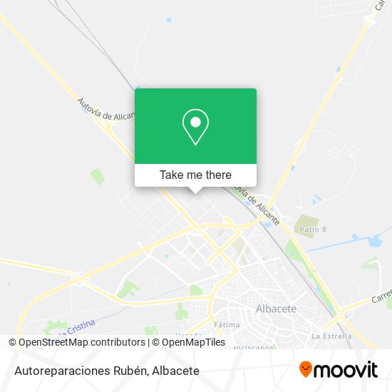 Autoreparaciones Rubén map