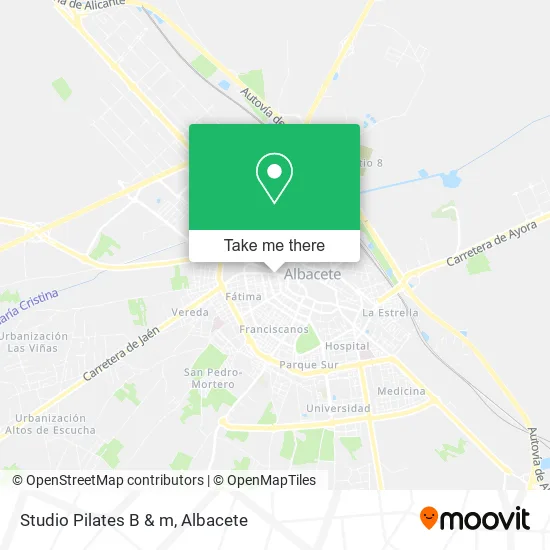 Studio Pilates B & m map