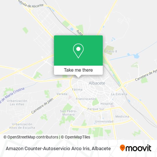 Amazon Counter-Autoservicio Arco Iris map
