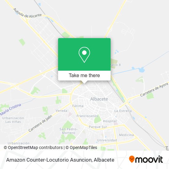 Amazon Counter-Locutorio Asuncion map