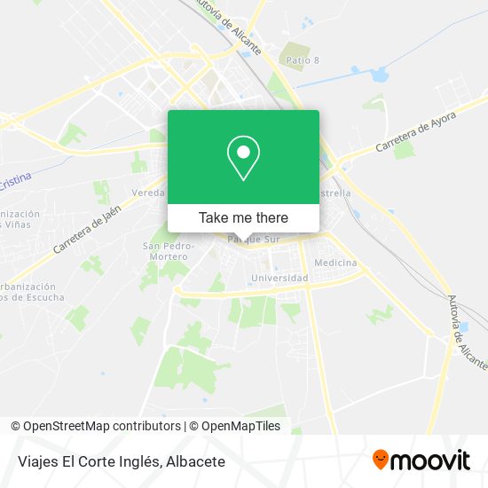 Viajes El Corte Inglés map