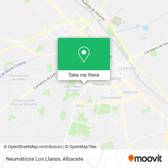 Neumáticos Los Llanos map