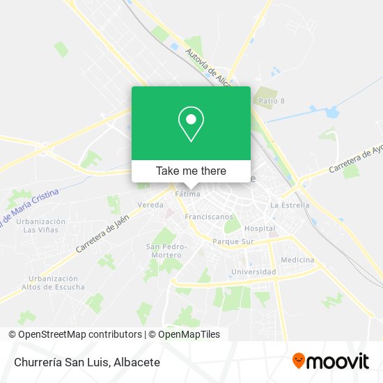 Churrería San Luis map