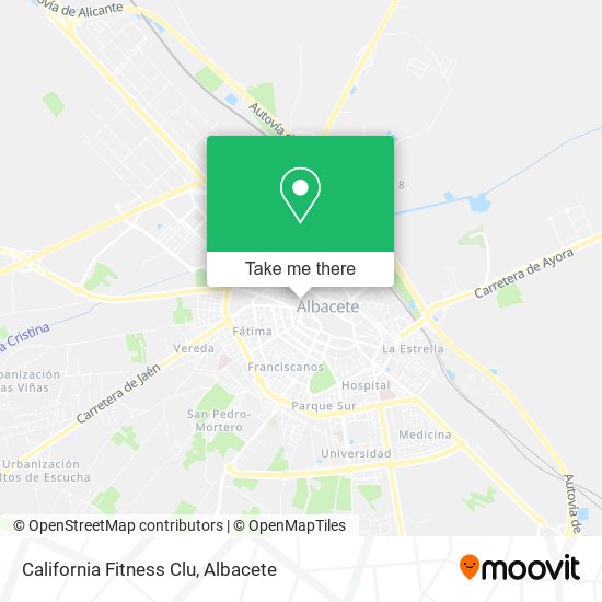 California Fitness Clu map